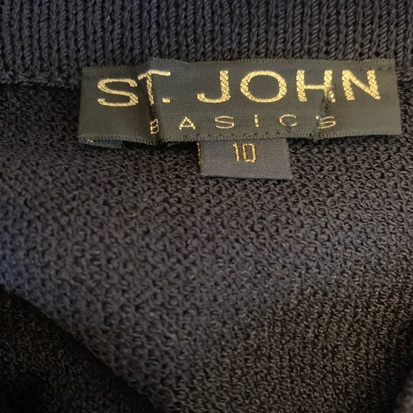 ST. JOHN basics Skirt Dark Blue size 10 - Picture 4 of 5